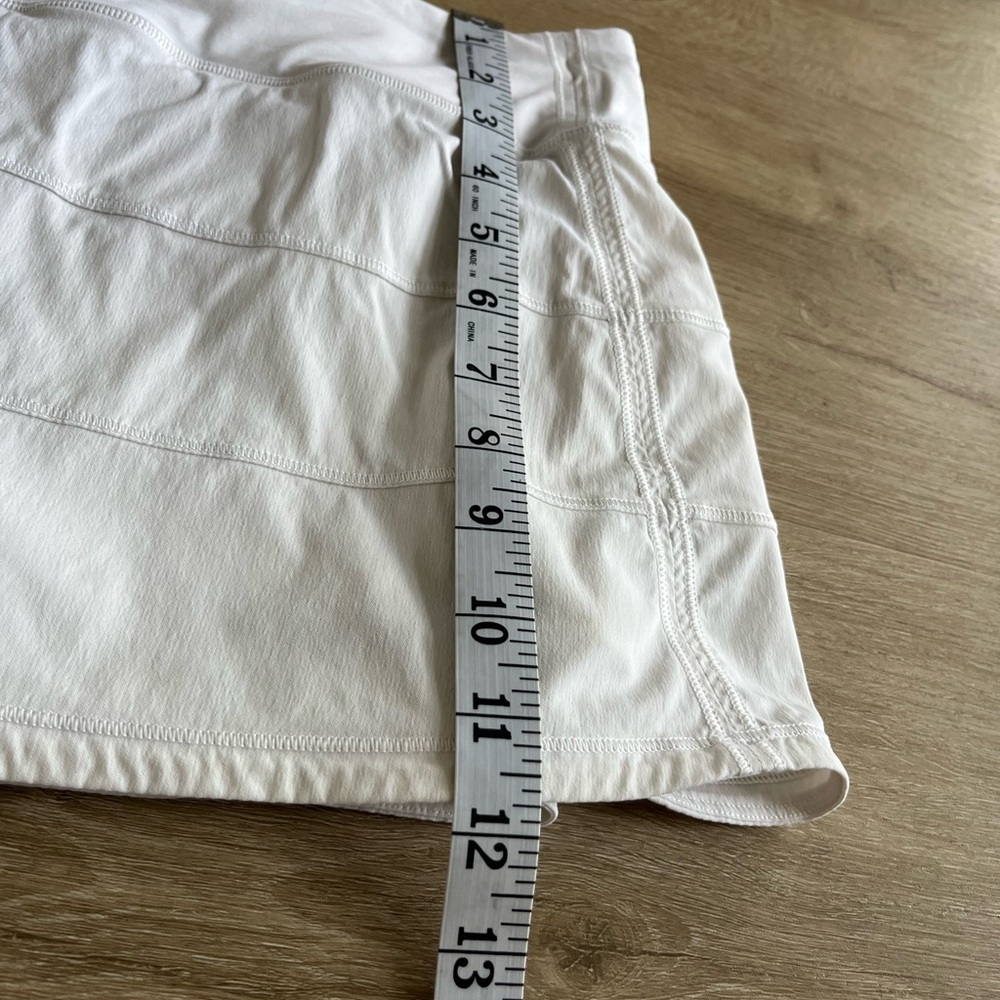 Lululemon Pace Rival Mid-Rise Skirt White SZ 8 - Picture 13 of 13
